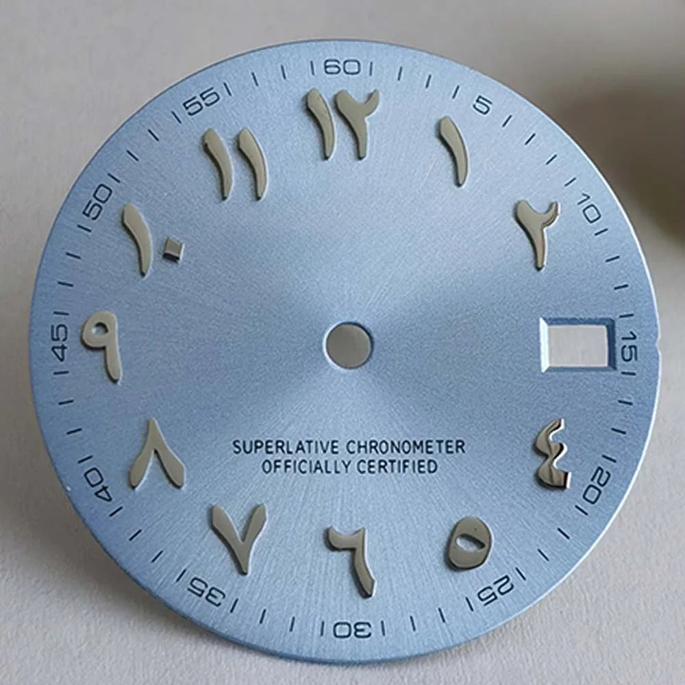 Dial Modified Watch Accessories Middle East Arabic S Dial 28.5mm Literal Fitting NH35/NH36/4R Movement Mechanical Watch Accessor