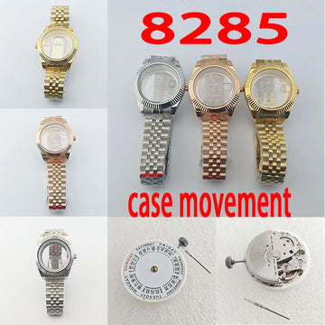 8285 Men's Watch 316L stainless steel case sapphire mirror and stainless steel strap are 8285 mechanical movement watch accessor