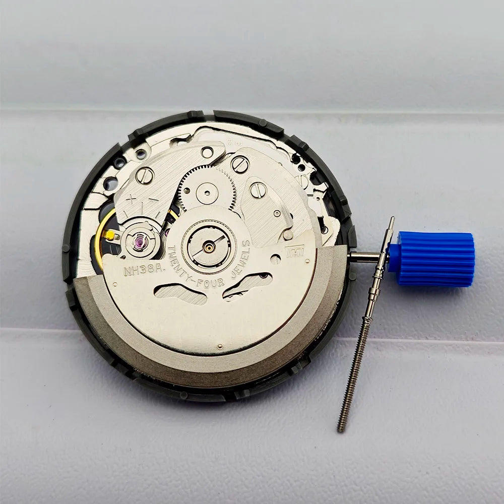 Men's watch NH38 automatic mechanical movement Winding Mechanical movement 24 gems for NH38 dial case strap Other watch accessor
