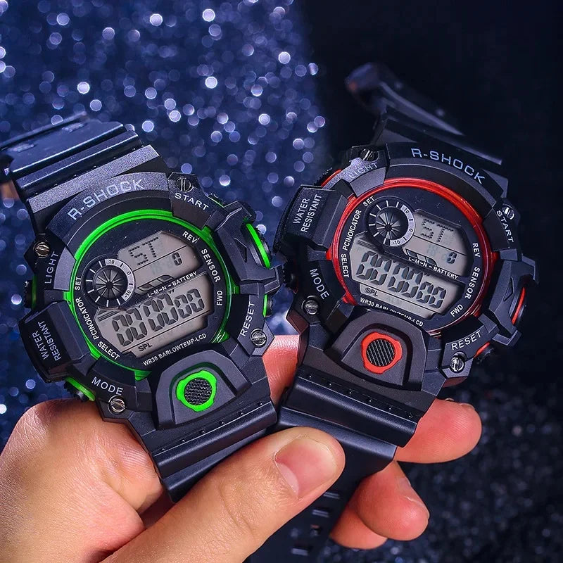 Men's LED Digital Watch Men Sport Watches Fitness Electronic Watch Multifunction Military Sports Watches Clock Kids Gifts