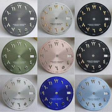 Dial Modified Watch Accessories Middle East Arabic S Dial 28.5mm Literal Fitting NH35/NH36/4R Movement Mechanical Watch Accessor